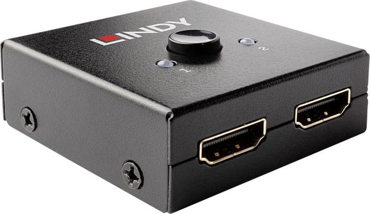Produktbild: LINDY 2 Port HDMI 18G Bidirektionaler Switch 2 Port HDMI-Switch 3840 x 2160 Pixel