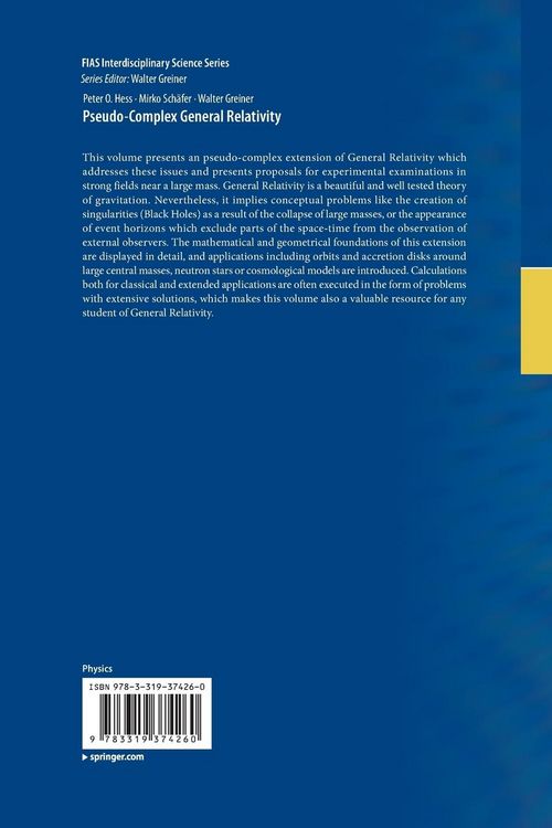 Produktbild: Pseudo-Complex General Relativity