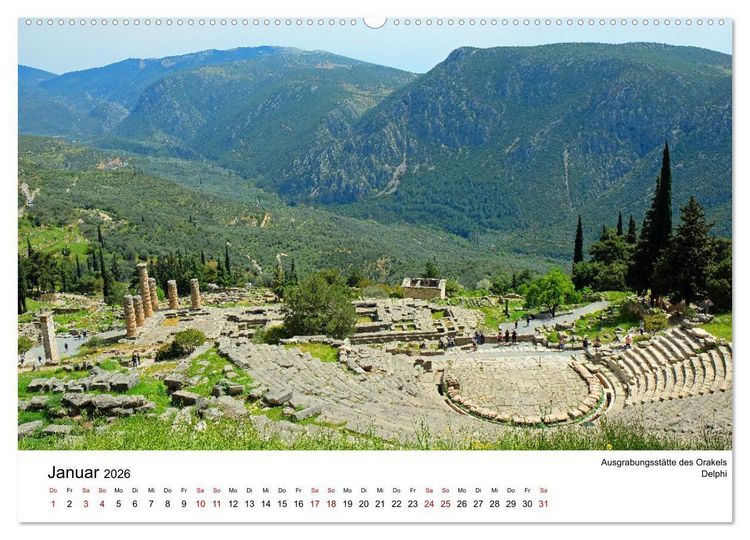 Produktbild: Der Norden Griechenlands (Wandkalender 2026 DIN A2 quer), CALVENDO Monatskalender