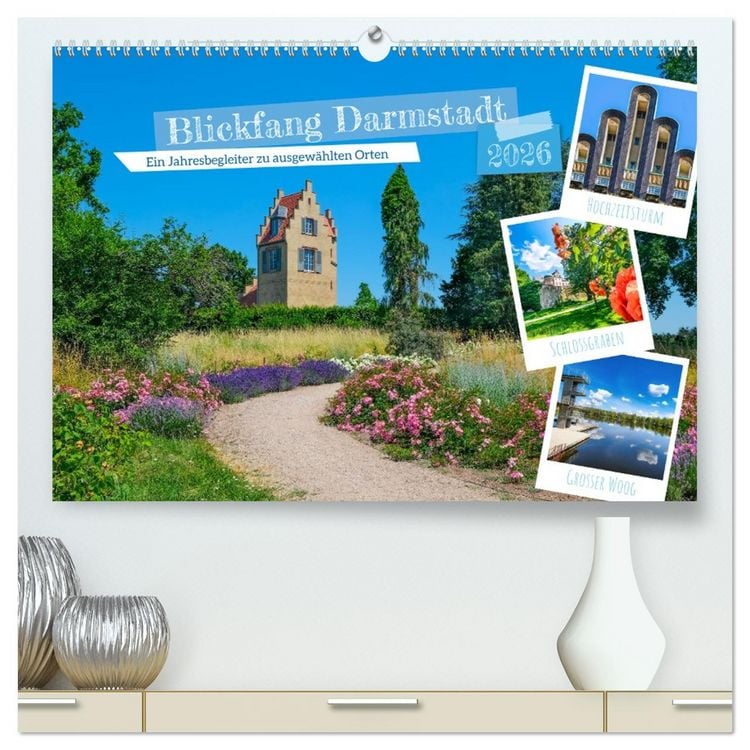 Produktbild: Blickfang Darmstadt! (hochwertiger Premium Wandkalender 2026 DIN A2 quer), Kunstdruck in Hochglanz