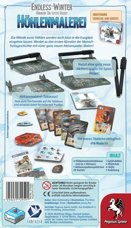 Produktbild: Endless Winter: H&ouml;hlenmalerei [Erweiterung] (Frosted Games)