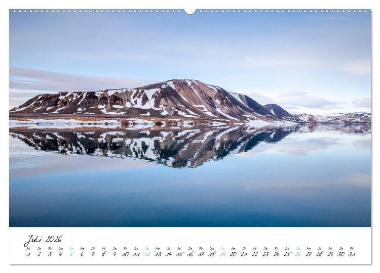 Produktbild: Heike Odermatt: 80&deg; Nord - Fotografien von Spitzbergen und Nordaustland (hochwertiger Premium Wandkalender 2026 DIN A2 quer), Kunstdruck in Hochglanz