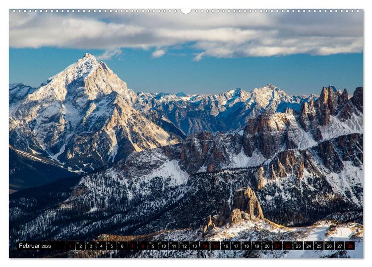 Produktbild: Lagazuoi Dolomiten (hochwertiger Premium Wandkalender 2026 DIN A2 quer), Kunstdruck in Hochglanz