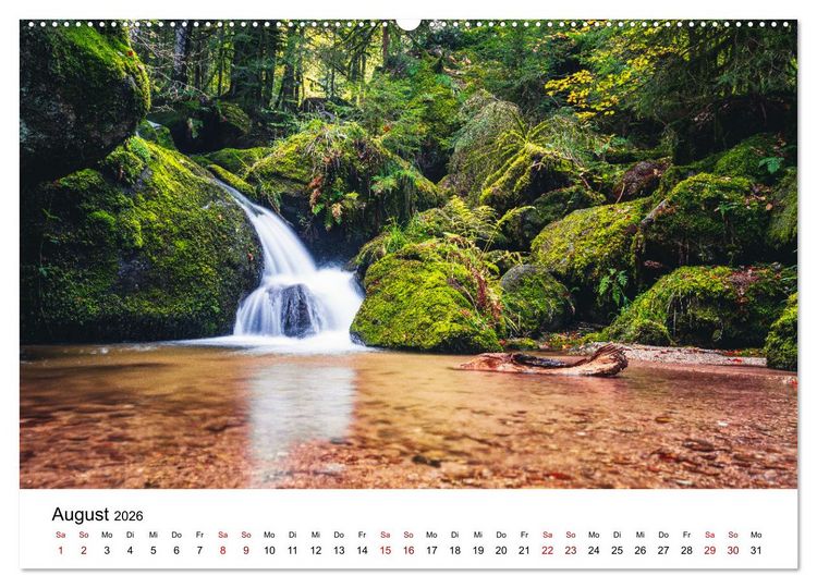 Produktbild: Naturwelten in Deutschland - Von Norden bis S&uuml;den (Wandkalender 2026 DIN A2 quer), CALVENDO Monatskalender