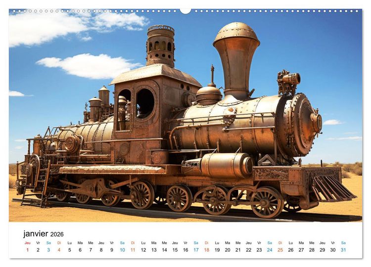 Produktbild: M&eacute;caniques fantastiques (Calendrier mural 2026 DIN A2 vertical), CALVENDO calendrier mensuel