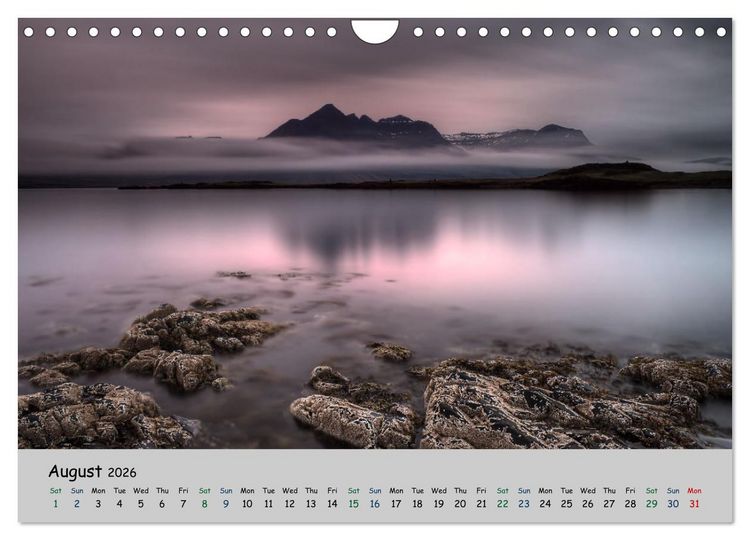 Produktbild: Natural scenery of Iceland (Wall Calendar 2026 DIN A4 landscape), CALVENDO 12 Month Wall Calendar