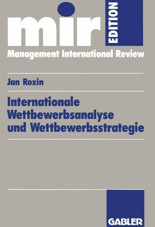 Produktbild: Internationale Wettbewerbsanalyse und Wettbewerbsstrategie