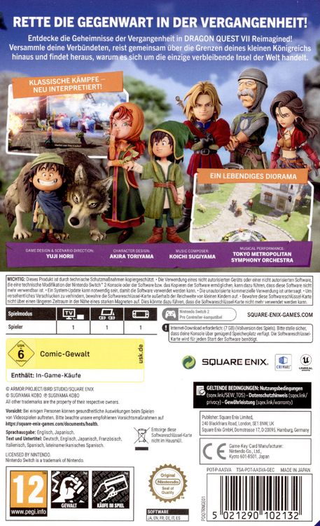 Produktbild: Dragon Quest VII Reimagined (Key Card)
