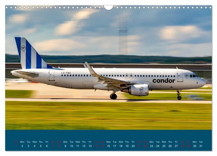 Produktbild: Panning Aviation Photography (Wall Calendar 2026 DIN A3 landscape), CALVENDO 12 Month Wall Calendar