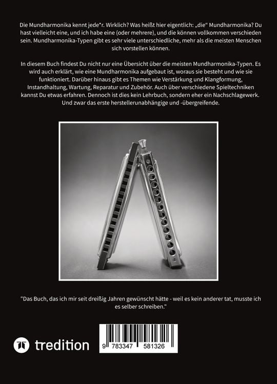 Produktbild: Das Mundharmonika-Buch - kein Lehrbuch, sondern ein Nachschlagewerk.