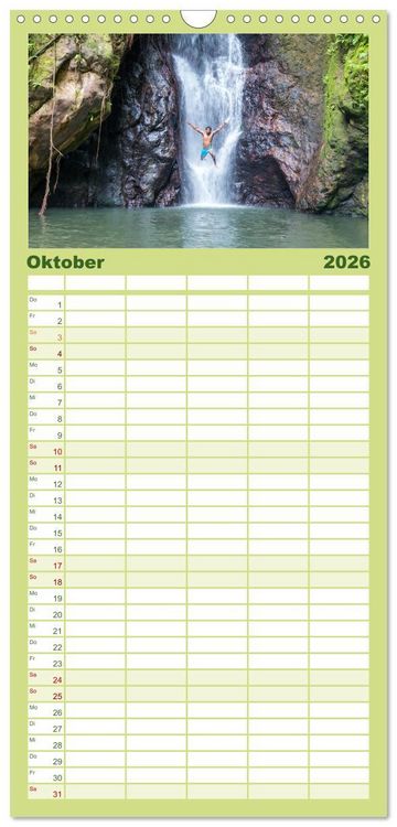Produktbild: Familienplaner 2026 - S&uuml;dsee Inseln - Eine Reise ins Paradies mit 5 Spalten (Wandkalender, 21 x 45 cm) CALVENDO