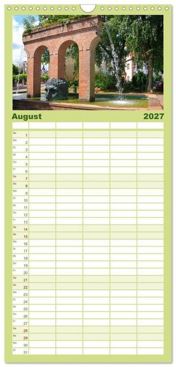 Produktbild: Familienplaner 2027 - Stra&szlig;burg &ndash; Geschichte und Flair im Herzen Europas mit 5 Spalten (Wandkalender, 21 x 45 cm) CALVENDO