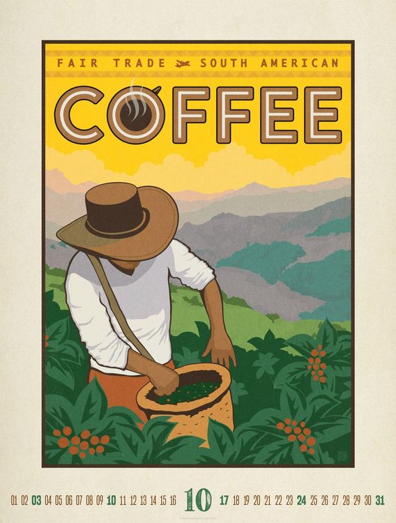 Produktbild: Coffee Time Kaffee-Plakate-Kalender 2027