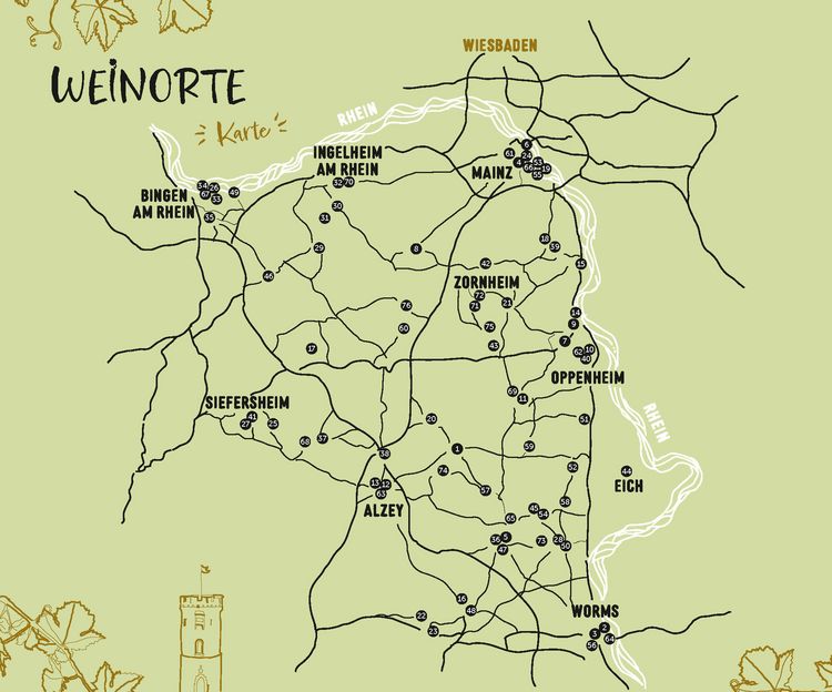 Produktbild: Weinorte in Rheinhessen