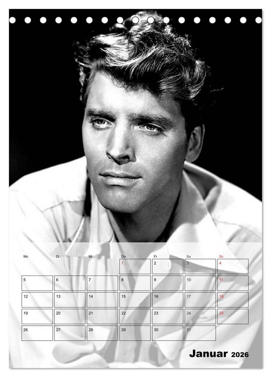 Produktbild: Filmstars - Legenden der goldenen Filmjahre (Tischkalender 2026 DIN A5 hoch), CALVENDO Monatskalender