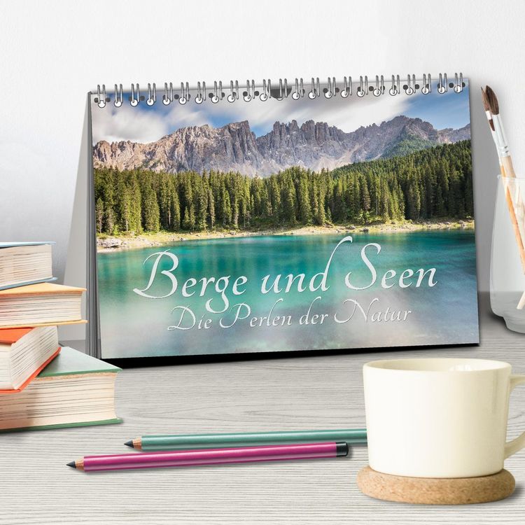 Produktbild: Berge und Seen - Die Perlen der Natur (Tischkalender 2026 DIN A5 quer), CALVENDO Monatskalender