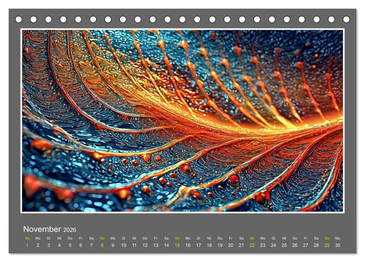 Produktbild: Strukturvisionen (Tischkalender 2026 DIN A5 quer), CALVENDO Monatskalender