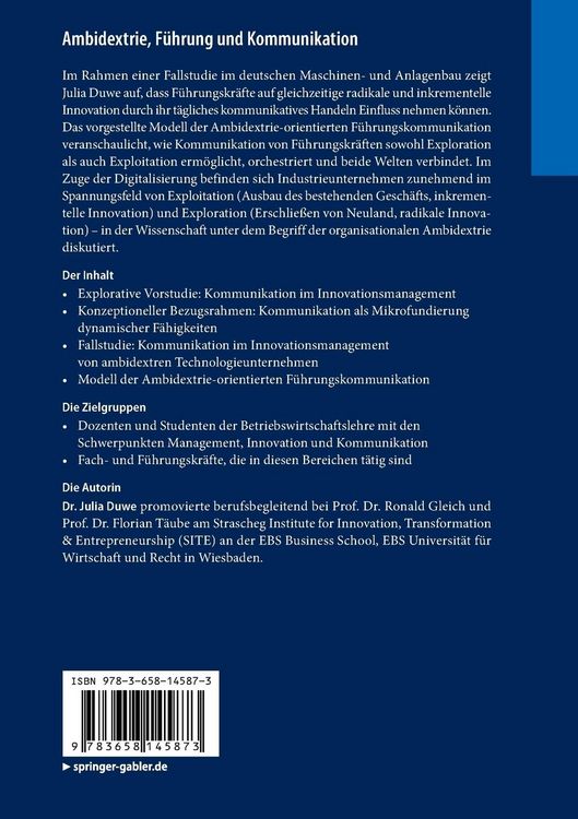 Produktbild: Ambidextrie, F&uuml;hrung und Kommunikation