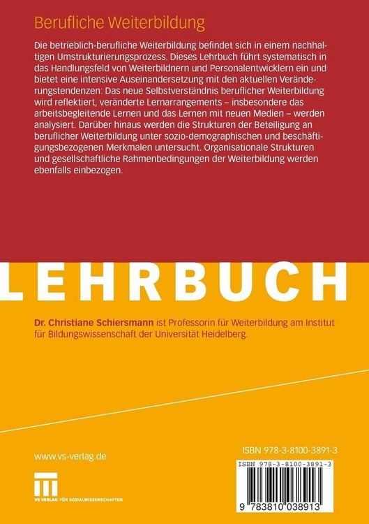 Produktbild: Berufliche Weiterbildung