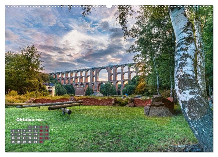 Produktbild: Vogtland - von Klingenthal bis G&ouml;ltzschtal (Wandkalender 2026 DIN A2 quer), CALVENDO Monatskalender