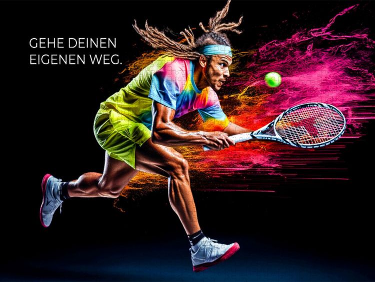 Produktbild: CALVENDO Puzzle Ein Motiv aus dem Kalender Tennis und Motivation | 2000 Teile Lege-Gr&ouml;&szlig;e 90x67cm Foto-Puzzle f&uuml;r gl&uuml;ckliche Stunden