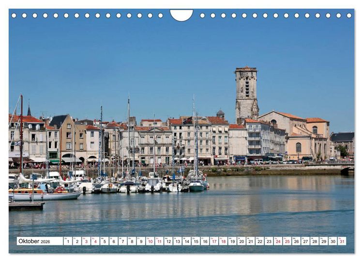 Produktbild: Ein Sommer in La Rochelle vom Frankfurter Taxifahrer Petrus Bodenstaff (Wandkalender 2026 DIN A4 quer), CALVENDO Monatskalender