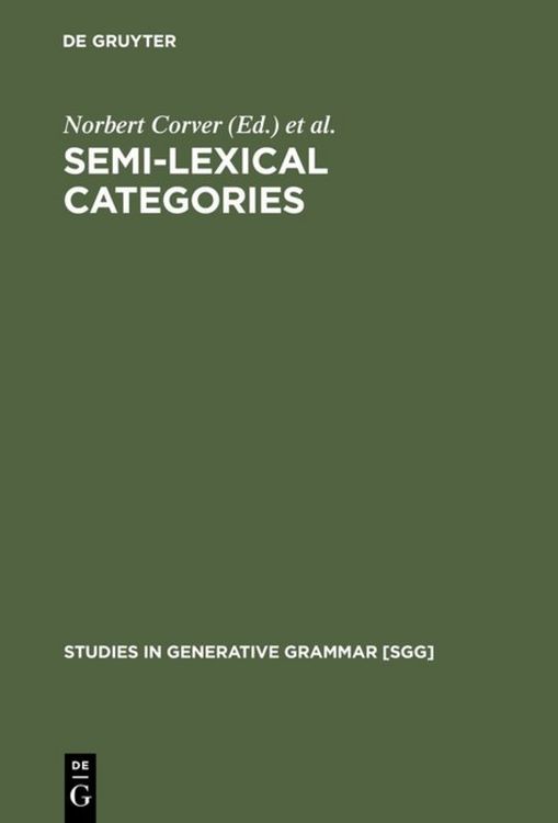 Produktbild: Semi-lexical Categories