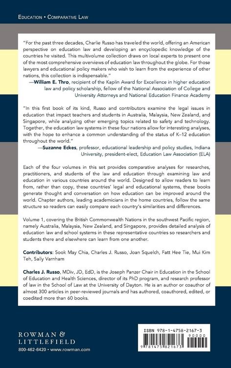 Produktbild: Handbook of Comparative Education Law