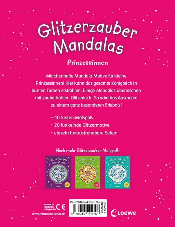 Produktbild: Glitzerzauber-Mandalas - Prinzessinnen
