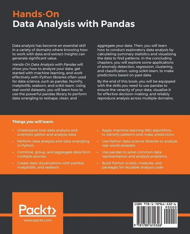 Produktbild: Hands-On Data Analysis with Pandas