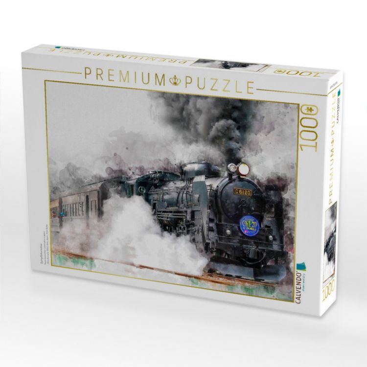 Produktbild: CALVENDO Puzzle Dampflokomotive | 1000 Teile Lege-Gr&ouml;&szlig;e 64x48cm Foto-Puzzle f&uuml;r gl&uuml;ckliche Stunden