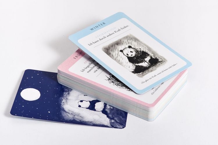 Produktbild: Gro&szlig;er Panda und Kleiner Drache Affirmationskarten