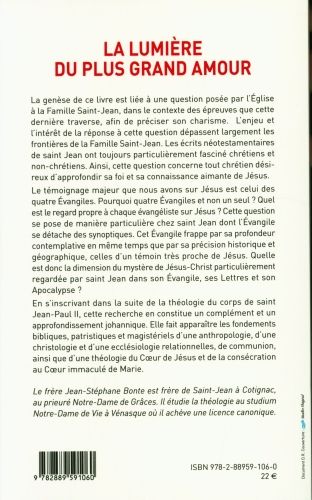 Produktbild: La lumi&egrave;re du plus grand amour