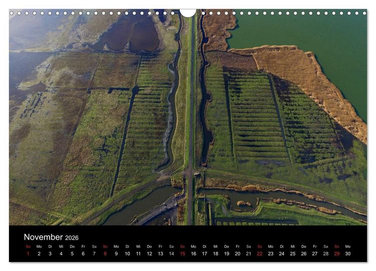 Produktbild: Luftaufnahmen - Faszinierendes Nordfriesland (Wandkalender 2026 DIN A3 quer), CALVENDO Monatskalender