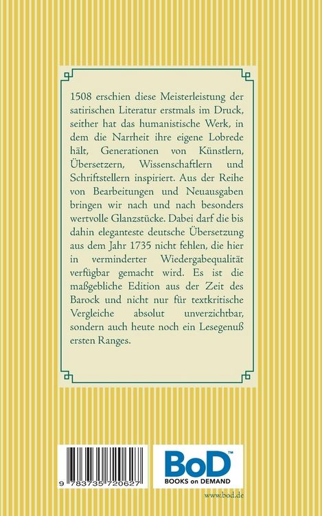 Produktbild: Das Lob der Narrheit