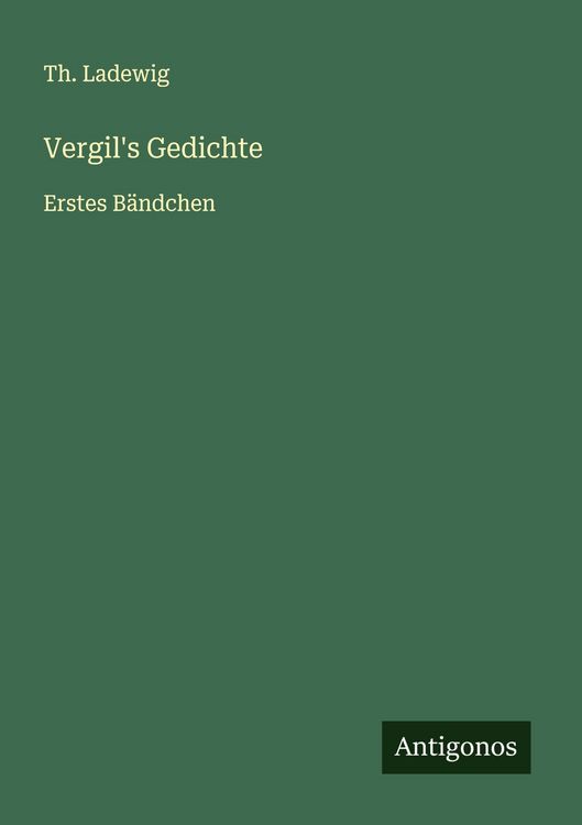 Produktbild: Vergil's Gedichte