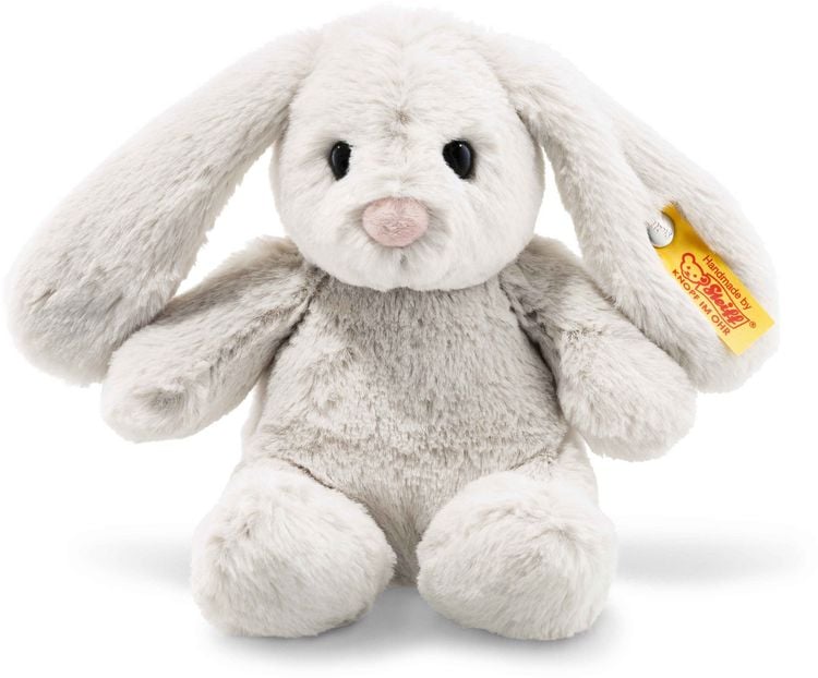 Produktbild: Steiff 080463 - Soft Cuddly Friends: Hoppie Hase, hellgrau 18 cm