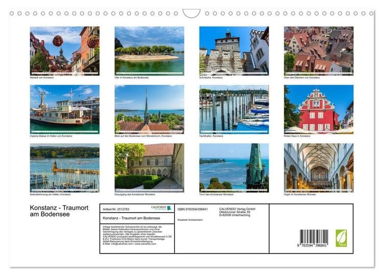 Produktbild: Konstanz - Traumort am Bodensee (Wandkalender 2027 DIN A3 quer), CALVENDO Monatskalender