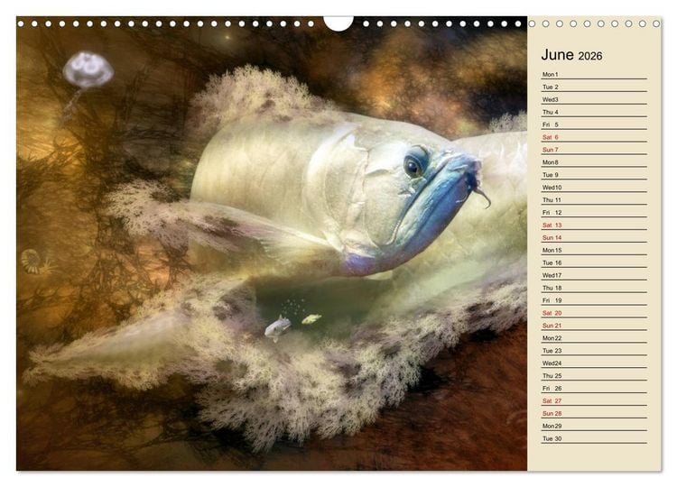 Produktbild: Fractalized creatures (Wall Calendar 2026 DIN A3 landscape), CALVENDO 12 Month Wall Calendar