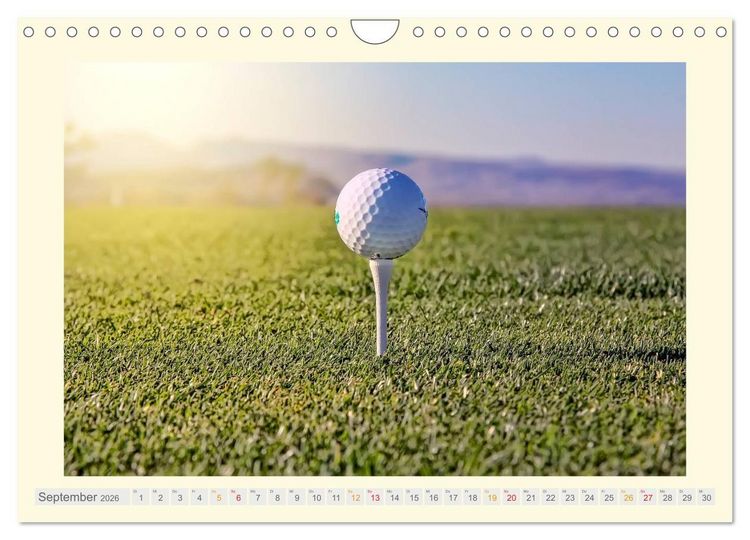 Produktbild: Golf - meine Leidenschaft (Wandkalender 2026 DIN A4 quer), CALVENDO Monatskalender