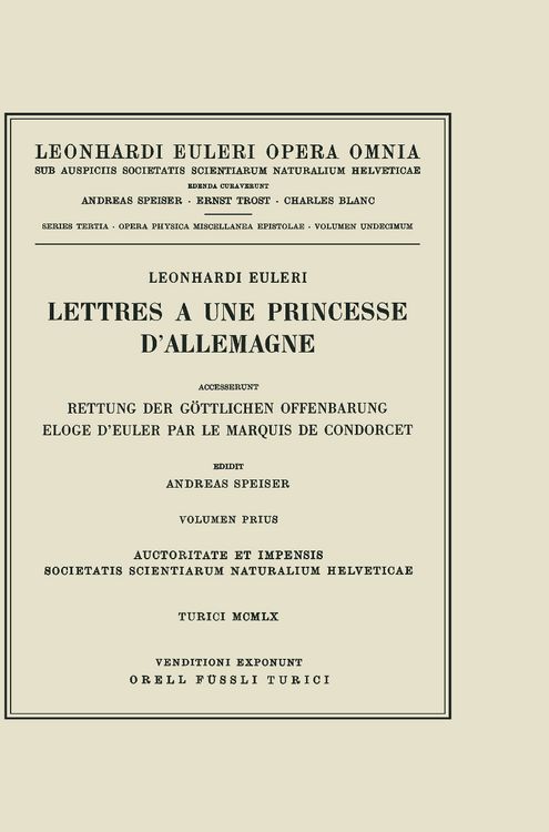 Produktbild: Lettres a une princesse d'Allemagne 2nd part
