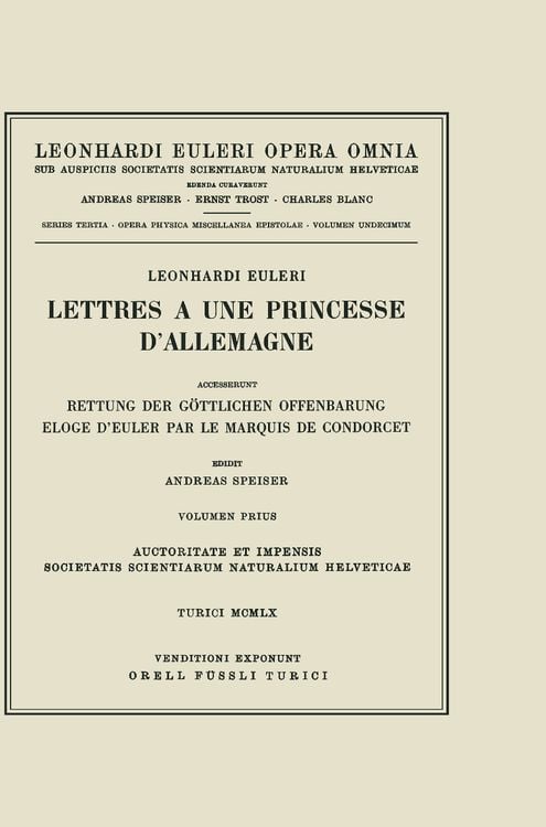 Produktbild: Lettres a une princesse d'Allemagne 2nd part