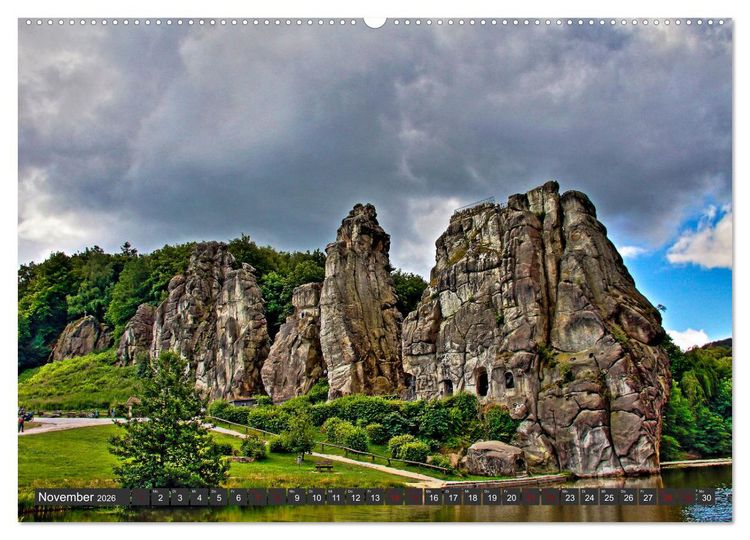 Produktbild: Landschaften unserer Heimat (hochwertiger Premium Wandkalender 2026 DIN A2 quer), Kunstdruck in Hochglanz