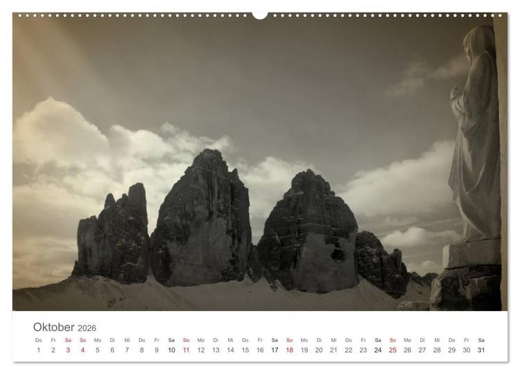 Produktbild: Drei Zinnen - S&uuml;dtirols Wahrzeichen (Wandkalender 2026 DIN A2 quer), CALVENDO Monatskalender