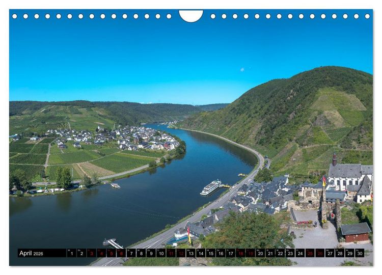 Produktbild: Die Mosel zwischen Bremm und Koblenz (Wandkalender 2026 DIN A4 quer), CALVENDO Monatskalender