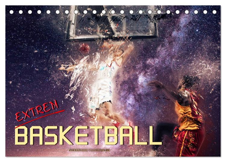 Produktbild: Basketball extrem (Tischkalender 2026 DIN A5 quer), CALVENDO Monatskalender