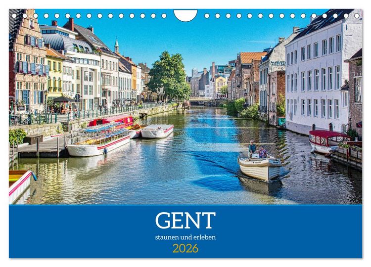 Produktbild: Gent - staunen und erleben (Wandkalender 2026 DIN A4 quer), CALVENDO Monatskalender
