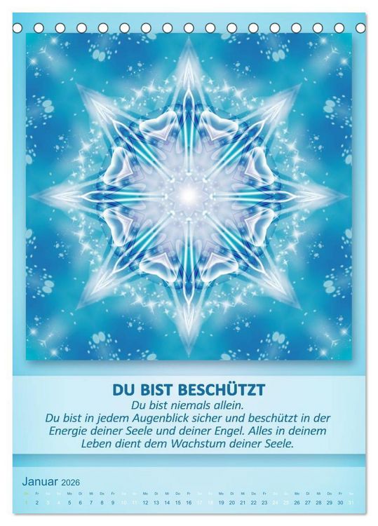 Produktbild: Light Energy Mandalas - Kalender - Vol. 1 (Tischkalender 2026 DIN A5 hoch), CALVENDO Monatskalender