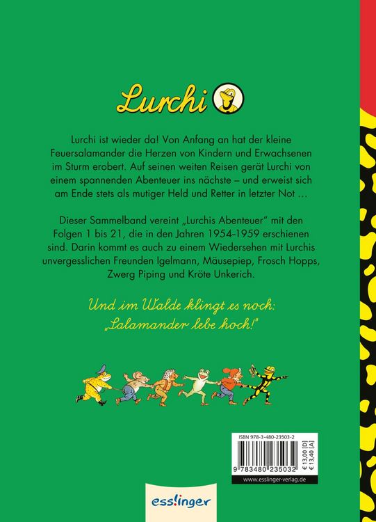Produktbild: Lurchis Abenteuer 1: Das lustige Salamanderbuch