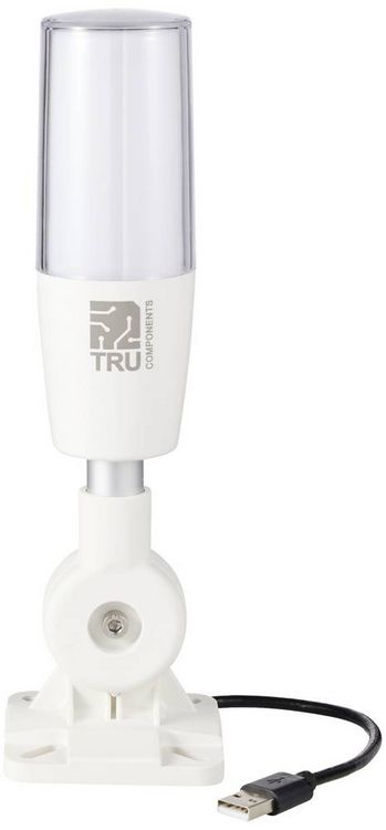Produktbild: TRU COMPONENTS TC-ONN-M4T-USB Signals&auml;ule mit Sirene LED Rot, Gelb, Gr&uuml;n, Blau, Wei&szlig;, Cyan, Magenta 1 St.
